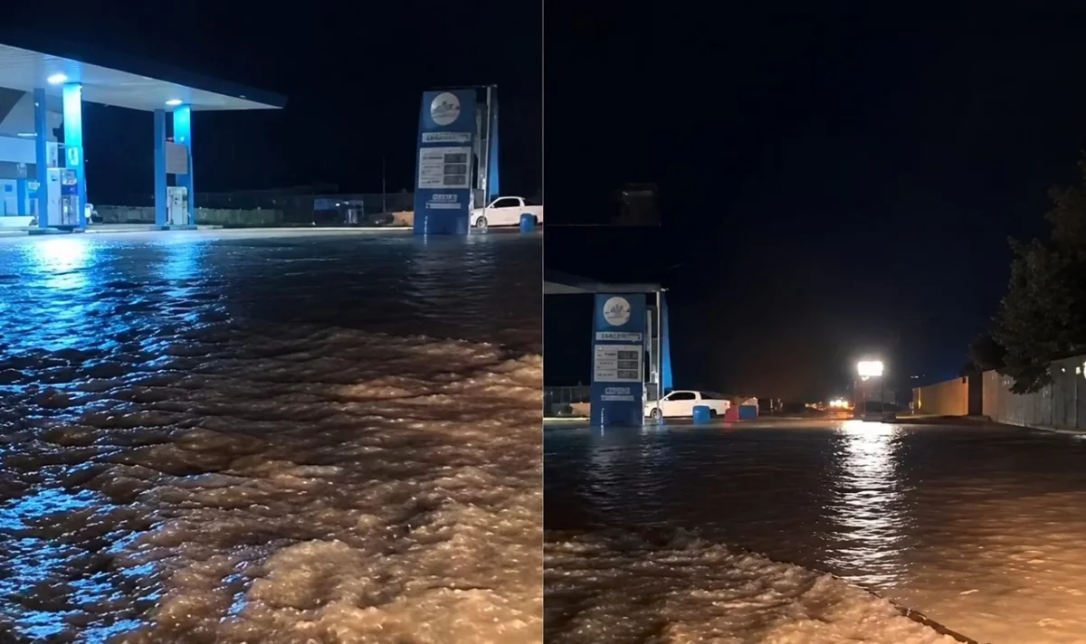 Karaali’de Sağanak Yağış Hayat Olumsuz Etkilendi